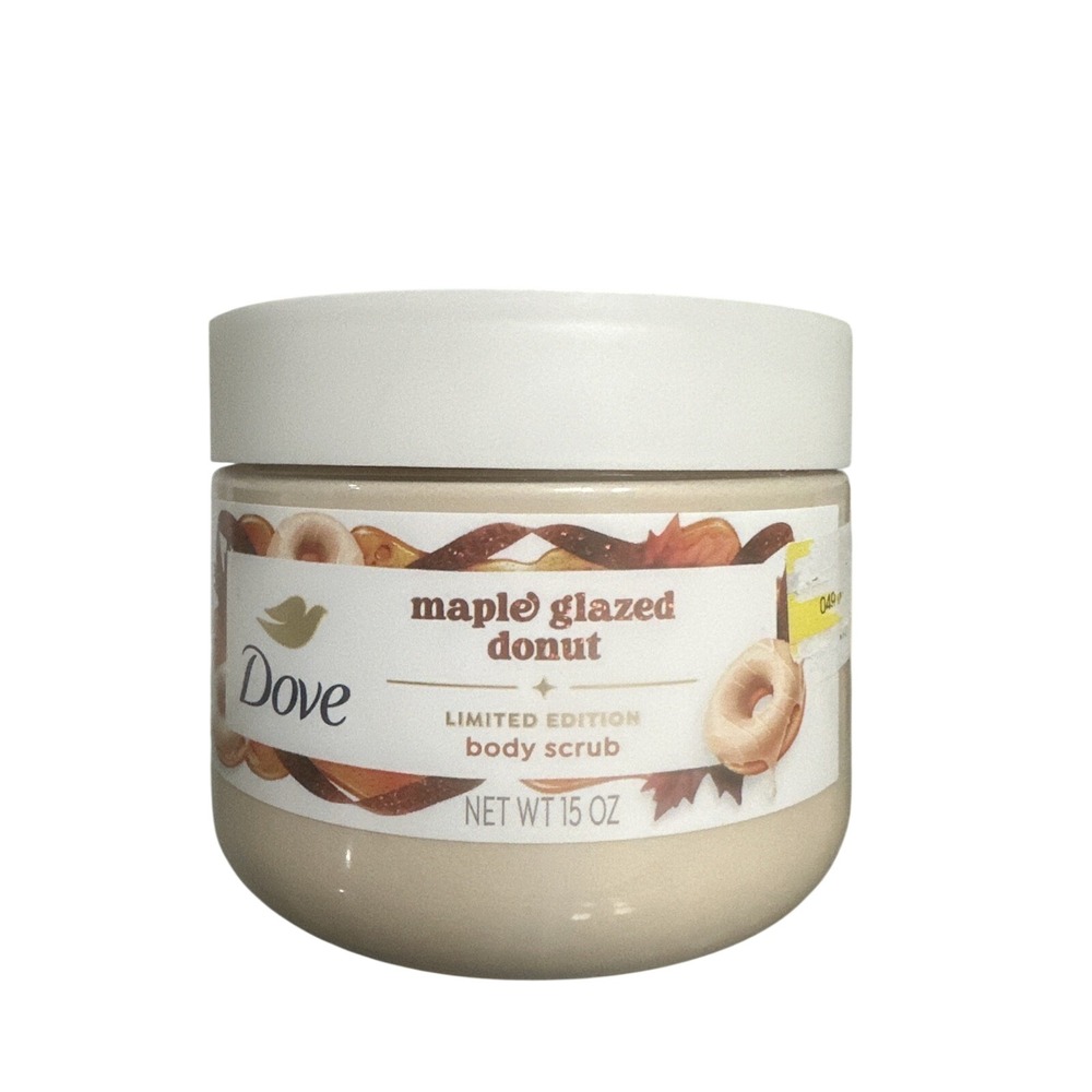 Dove Limited Edition Maple Glazed‎ Donut Body Scrub 15 oz Holiday Treats Polish